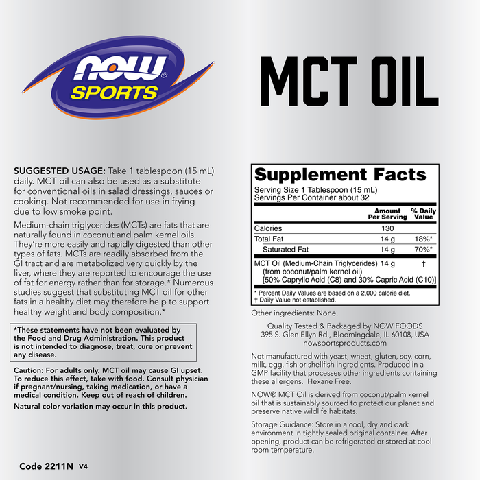 MCT OIL (16oz/473ml)