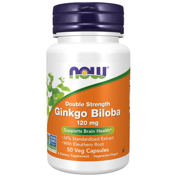 Ginkgo Biloba Doble Potencia 120 mg (50 veg caps)