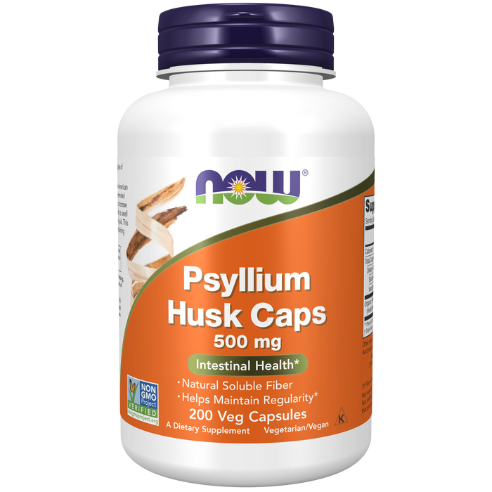 Psyllium Husk 500mg (200 veg caps)
