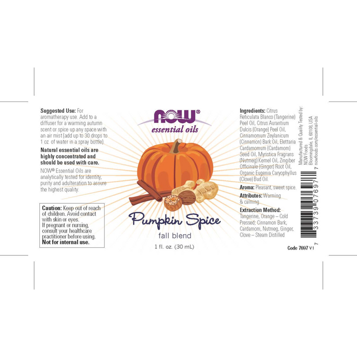 Aceite Esencial Pumpkin Spice Fall (1 fl oz/30ml)