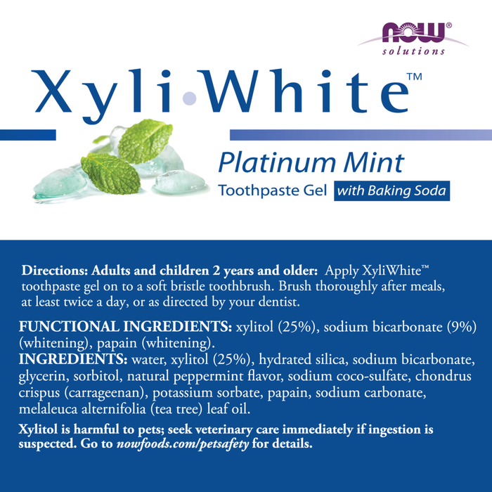 Pasta Dental Xyliwhite™ Platinum Mint Con Bicarbonato De Sodio (6.4oz/181gr)