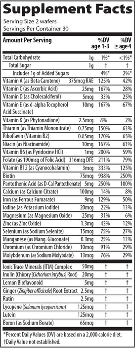 Trace Minerals Complete Children's Chewable 60 wafers /Complete Children's Chewable