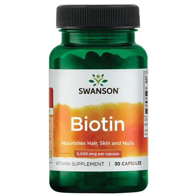 Biotina 5000 mcg (30 caps) , Swanson