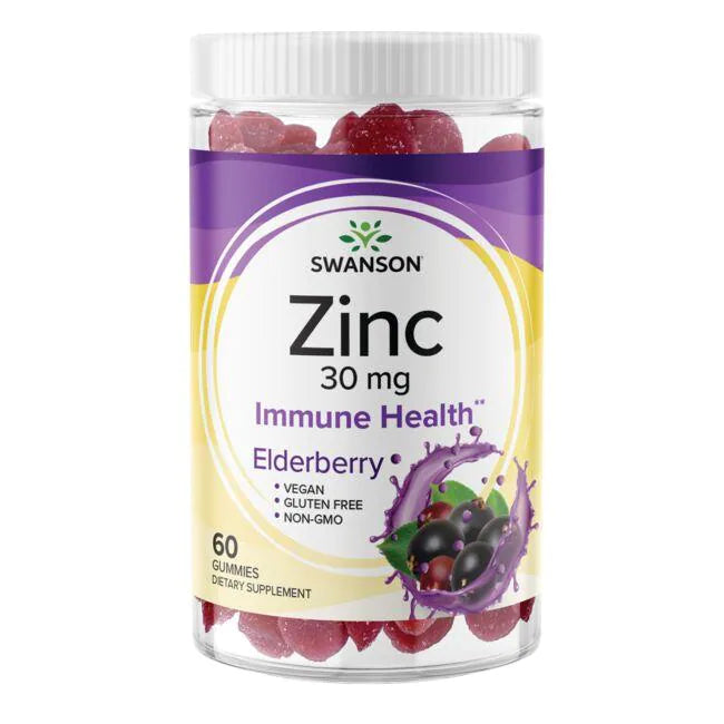 Zinc -Elderberry en Gomitas (60 gomitas), Swanson