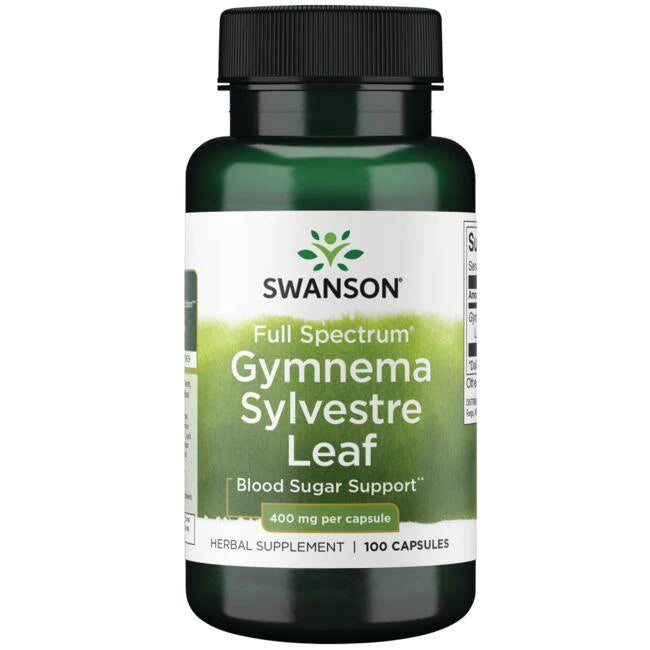 Hoja de Gymnema Sylvestre 400mg (100 caps) , Swanson