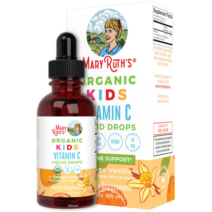 Vitamina C Para Niños Naranja y Vainilla (2 fl oz/60ml), Mary Ruth´s