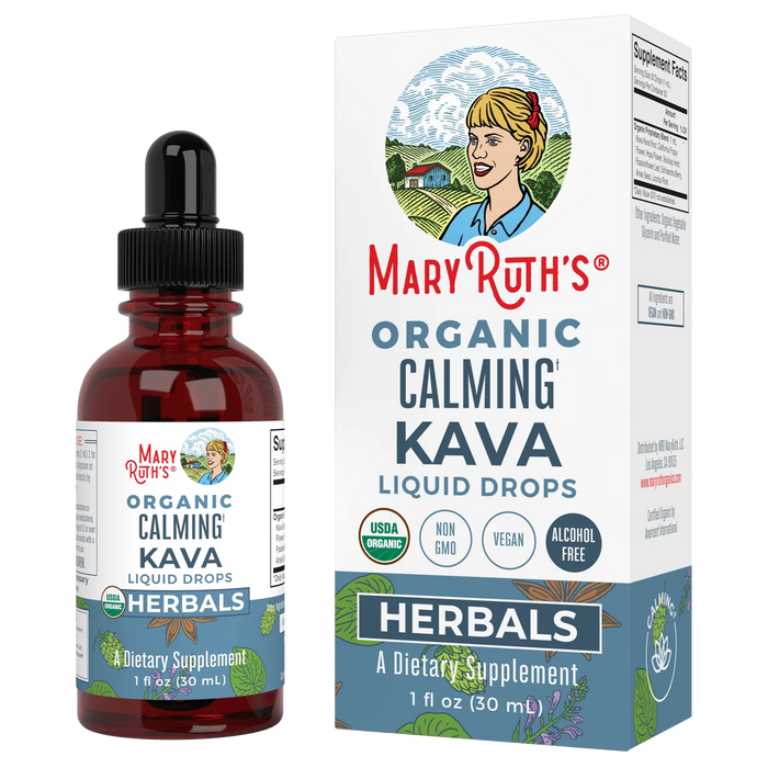 Gotas Calmantes de Kava Orgánicas (1 fl oz/30ml), Mary Ruth´s