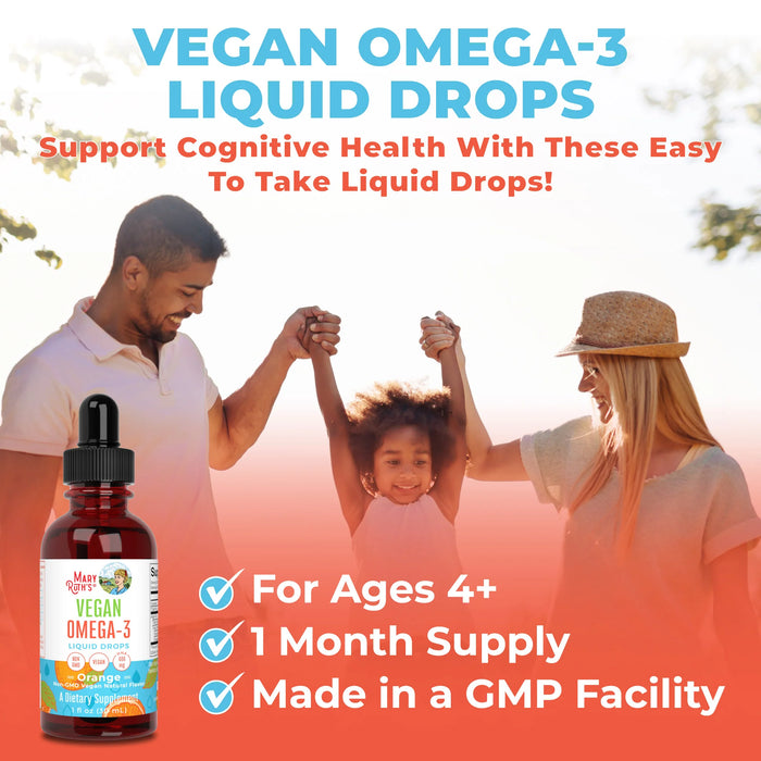 Vegan Omega-3 Liquid Drops 1oz(30ml)