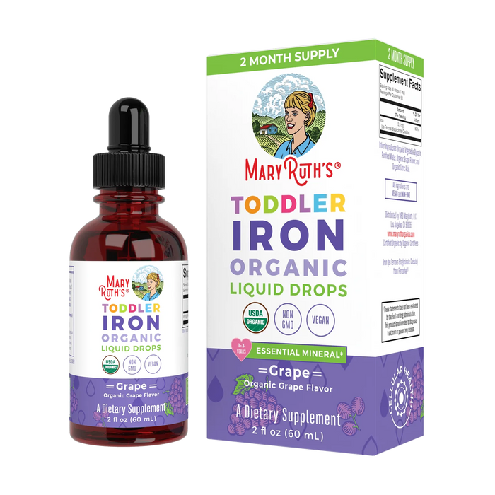 Organic Iron Toddler Liquid Drops 2oz (60ml)